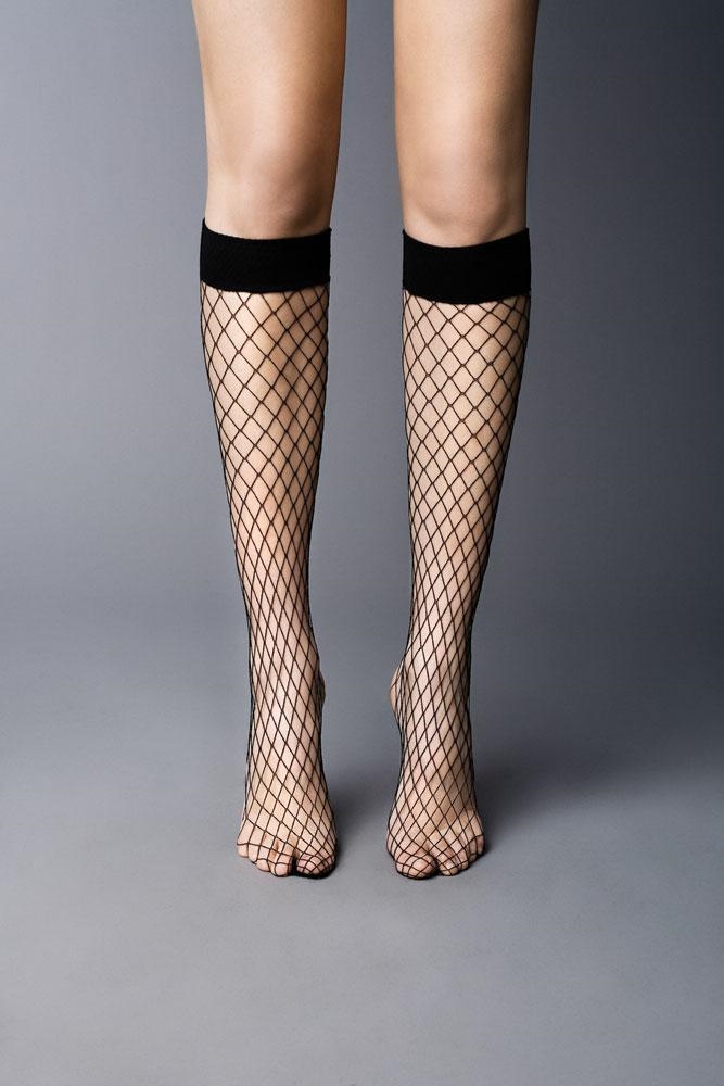 Veneziana Rete Grandi - Fishnet knee highs